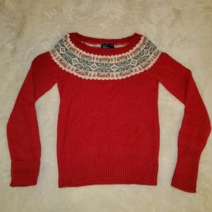 100% Wool American Eagle Red Scandinavian Sweater